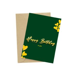 Green face Birthday Card