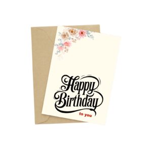 Brown card Birthday Card