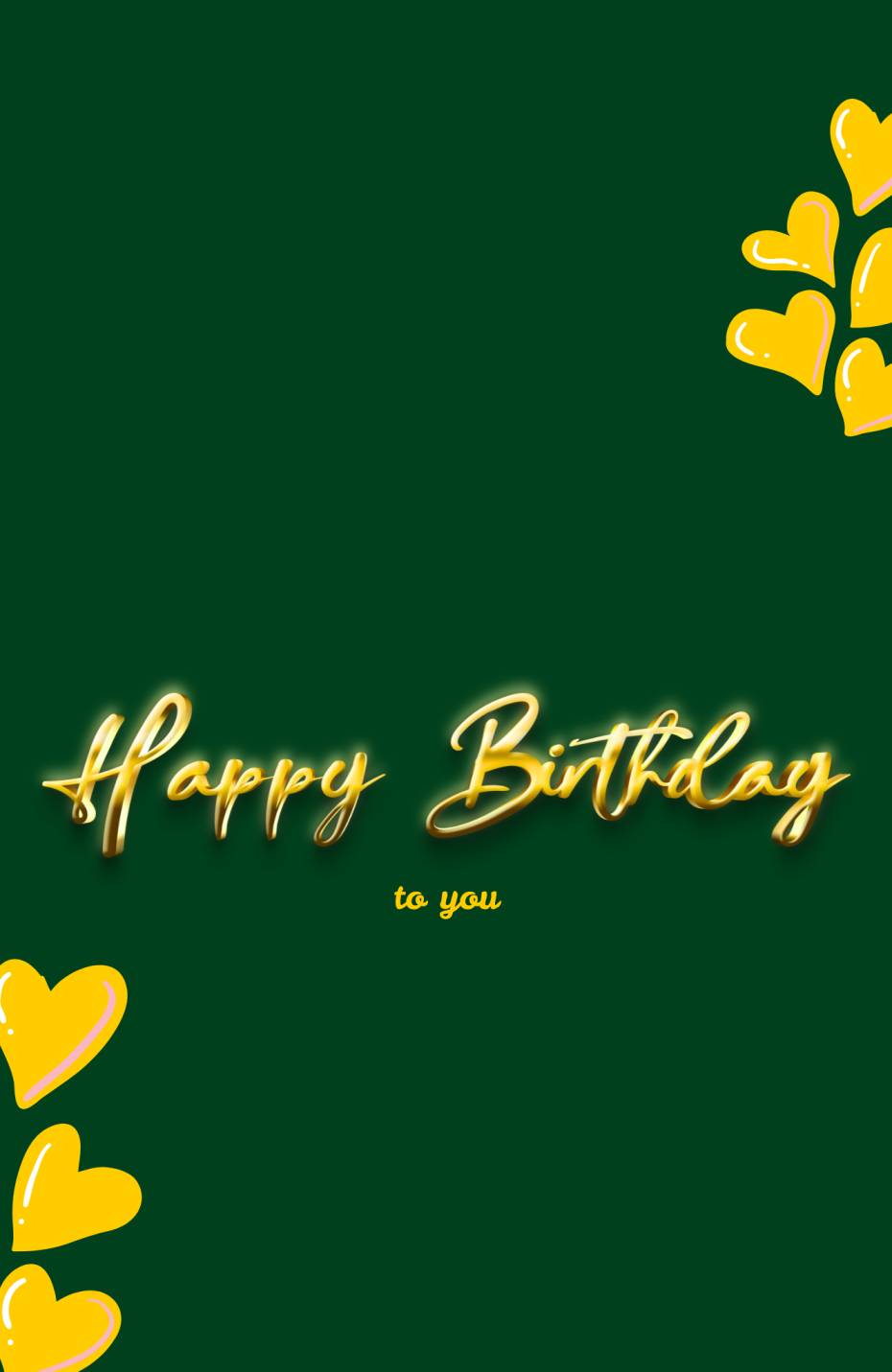 Green face Birthday Card - Image 2