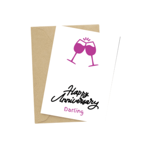Darling Happy Anniversary Card
